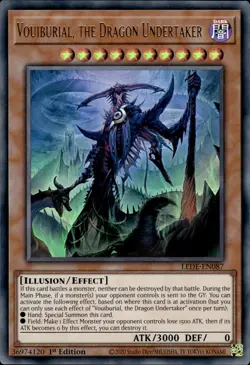 Vouiburial, The Dragon Undertaker - Ultra Rare 1st Edition LEDE-EN087 NM YuGiOh - Image 1