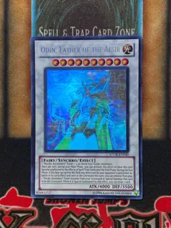Yugioh Odin, Father of the Aesir STOR-EN040 Ghost Rare MP - Image 1