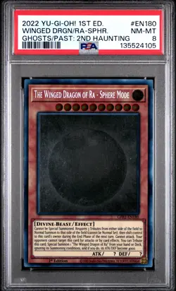 The Winged Dragon Of Ra-sphere Mode GFP2-EN180 Ghost Rare Yugioh PSA 8 *105 - Image 1