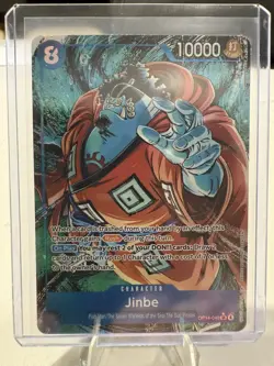 One Piece - Jinbe - OP14-049 Alternate Art Parallel The Azure Sea’s Seven - NM - Image 1
