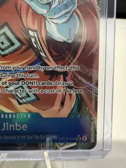 One Piece - Jinbe - OP14-049 Alternate Art Parallel The Azure Sea’s Seven - NM - Image 2