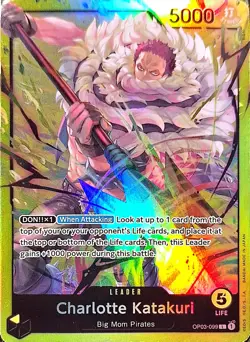 One Piece TCG - Leader Einzelkarte - ST20 - Charlotte Katakuri OP03-099 L/EN/NM - Image 1