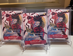 3 x Monkey D Luffy ST01-012 - 3rd Anniversary Promo - One Piece TCG - NM - Image 1