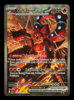 Pokemon Card Volcanion ex 182/159 Journey Together SIR Full Art NM 2025 - Image 1