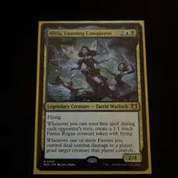 Alela, Cunning Conqueror 0003 WOC Commander: Wilds of Eldraine LCC MTG Faerie - Image 1