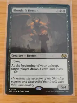 MTG Bloodgift Demon 0408 J25 Foundations M/NM Free UK P&P - Image 1