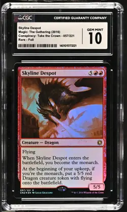 SKYLINE DESPOT Conspiracy Take the Crown Foil CGC 10 Gem Mint MTG [Nostalgium] - Image 1