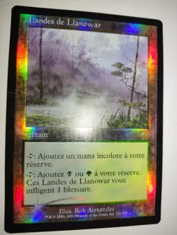 MTG Carte Magic the Gathering - "Landes de Llanowar" - FR - Apocalypse FOIL - Image 1