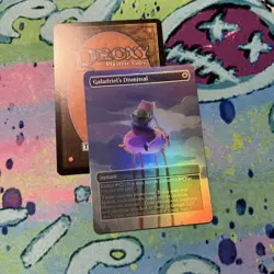 Galadriel's Dismissal Full Art Foil Mtg Play Test Card adventure time - Image 1