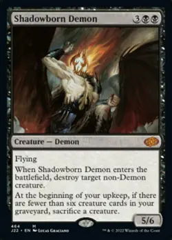 Shadowborn Demon - Jumpstart 2022 #464 MTG Magic The Gathering - Image 1