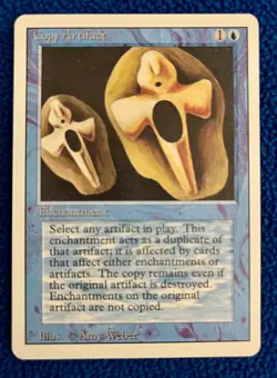 Magic the Gathering: Copy Artifact - 3rd Edition / Revised Rare Unplayed - Image 1