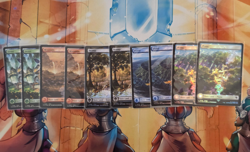 Lot of 10x Track Foil Lands - Final Fantasy - Magic the Gathering - Chocobo NM - Image 1