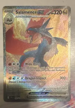 Pokemon Salamence ex 187/159 Sv09: Journey Together Holo Rare 320 HP - Image 1