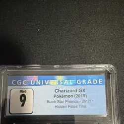 Pokemon Charizard GX SM211 Promo Holo Hidden Fates Tins CGC 9 - Image 2