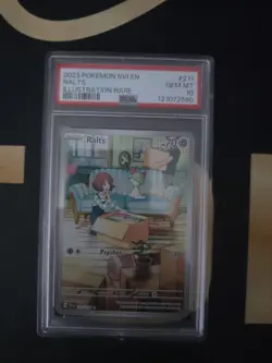 2023 Pokemon TCG Ralts Scarlet & Violet IR Illustration Rare PSA 10 - Image 1