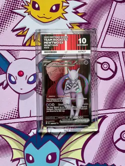 Pokemon TCG - Team Rocket's Mewtwo ex 213/182 - Destined Rivals - Graded ACE 10 - Image 1