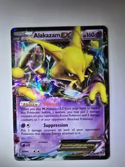 Pokemon TCG Alakazam EX 25/124 Ultra Rare Holo Card XY Fates Collide -LP - Image 1