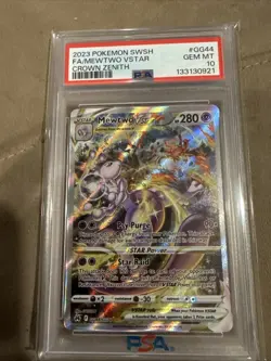 Pokemon Crown Zenith Mewtwo Vstar PSA 10 - Image 1