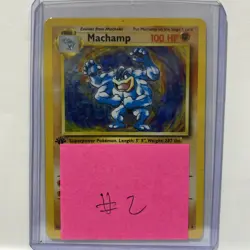 Machamp 1st Edition Holo Rare Pokemon Card - 8/102 Base Set - HP Condition (2) - Image 5