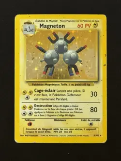 Carte Pokemon Magneton 9/102 Holo Set de Base Wizards Francaise - Image 2