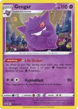 1x Gengar - SWSH052 - SWSH Black Star Promos Lightly Played Pokemon SWSH Black S - Image 1