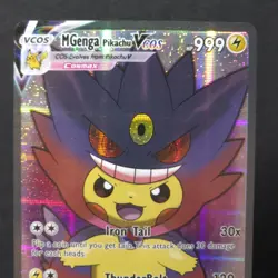 M Gengar Pikachu VCOS 026/055 Pokemon TCG Fan Art Cosplay Textured Near Mint - Image 4