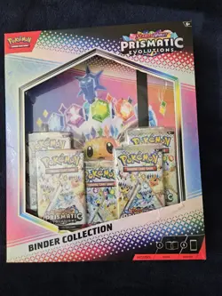 Pokemon TCG Prismatic Evolutions Binder Collection Box Factory Sealed see pics - Image 1
