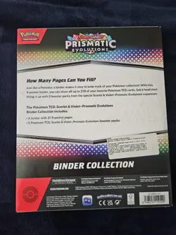 Pokemon TCG Prismatic Evolutions Binder Collection Box Factory Sealed see pics - Image 4