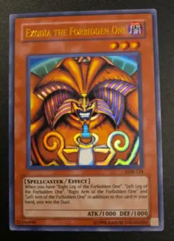 Yugioh PACK FRESH Exodia the Forbidden One LOB-124 ULTRA RARE NM/Mint 🔥☄ - Image 1