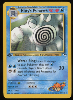 Pokemon 2000 1st Ed Gym Heroes - Misty's Poliwrath - Rare - 31 - Image 1