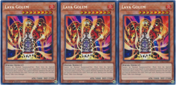 Lava Golem - Playset 3 Cards - RA01-EN001 - Secret Rare - Yugioh - Image 1