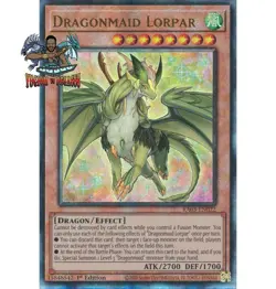 Yugioh! 1x Dragonmaid Lorpar RA03-EN022 Ultimate Rare 1st Ed NM - Image 1