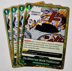 4X One Piece TCG The Billion-fold World Trichiliocosm OP06-038 Jolly Roger Foil - Image 1
