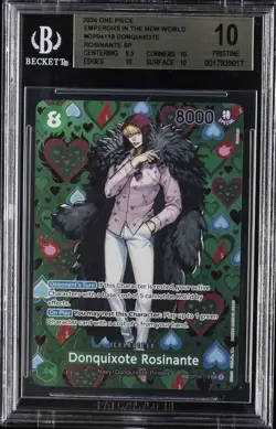 2024 ONE PIECE EMPERORS IN THE NEW WORLD #OP04119 DONQUIXOTE ROSINANTE SP BGS 10 - Image 1
