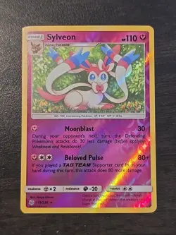 Sylveon 155/236 Sm-Cosmic Eclipse Reverse Holo Card NM Condition - Image 1