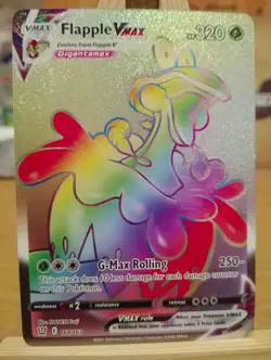 Pokemon Card Flapple VMAX 164/163 Sword & Shield Battle Styles Secret Rare NM - Image 1