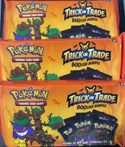 (Lot of 3) Pokemon Cards TCG Halloween 2024 Trick or Trade BOOster Bundle - Image 1