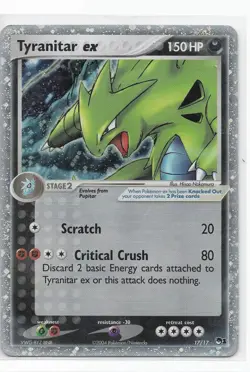 Pokemon TCG Tyranitar EX 17/17 Pop Series 1 Ultra Rare Holo Card #17/17: MP - Image 1