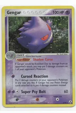 Pokemon Gengar TCG 5/92 Legend Maker Holo Rare Card MP Condition 2006 - Image 1