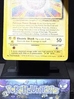 Pokemon Card Electrode 21/102 Base Set Non Holo Rare WOTC Played - Image 3
