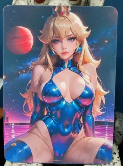 1/1 Only 1 Made Princess Peach Space Mario Southern Customs Waifu Card Reserved! - Image 1
