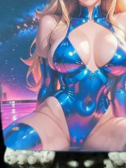 1/1 Only 1 Made Princess Peach Space Mario Southern Customs Waifu Card Reserved! - Image 5