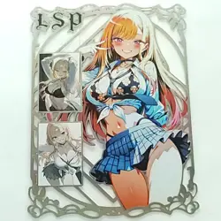 Marin Kitagawa Silver Metal Card LSP Goddess Story Waifu Serial #105/200 Anime - Image 1