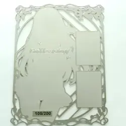 Marin Kitagawa Silver Metal Card LSP Goddess Story Waifu Serial #105/200 Anime - Image 3