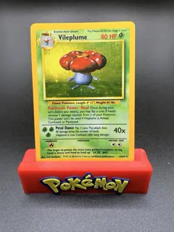 Pokemon Cards: Jungle Rare Holo: VILEPLUME 15/64 No Symbol Error LP - Image 1