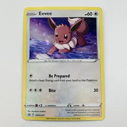 Pokemon Eevee SWSH127 SWSH: Sword & Shield Black Star Promo Holo Card 2021 (3) - Image 1