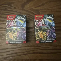(2) Pokemon TCG Paldean Fates Booster Bundle Box EMPTY BOX, NO CARDS - Image 1