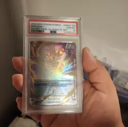 DBS Card Game Fusion World FB04-129 SON GOKU SECRET RARE-ALT ART-PSA 10 *1 Star - Image 1