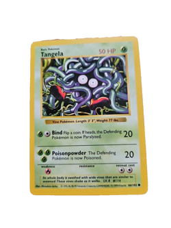 Pokemon TCG Tangela Wizards Of The Coast 1999 Base Set Shadowless Card 66 NR MT! - Image 4
