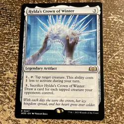 HYLDA'S CROWN OF WINTER mtg NM-M Wilds of Eldraine Rare 247 - Image 1